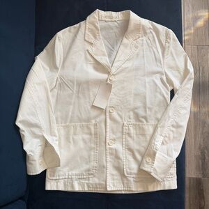 NWT Zara Women’s Oversized Blazer Size S White Linen Blend - MSRP $120